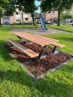 Picknicktafel op maat | Hout & staal, Ophalen, Nieuw, Rechthoekig, Hout