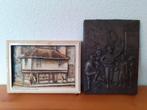 2 x 3d plaquettes tegels, Ophalen of Verzenden