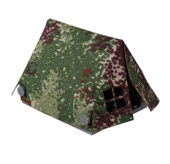 🎁 WW2 Bouwstenen - W99 - Leger tent camouflage groen 🎁, Kinderen en Baby's, Speelgoed | Bouwstenen, Nieuw, Ophalen of Verzenden
