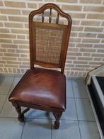 Brocante stoelen, Huis en Inrichting, Stoelen, Vier, Bruin, Hout, Ophalen