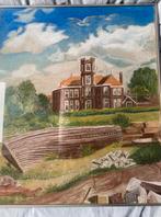 Krijttekening Visserijschool/Zee- en Havenmuseum IJmuiden, Antiek en Kunst, Kunst | Schilderijen | Klassiek, Ophalen