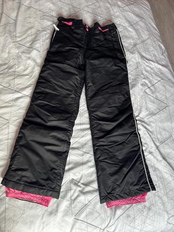 Meisjes Skibroek, mt 164, zwart met roze binnenbroek beschikbaar voor biedingen