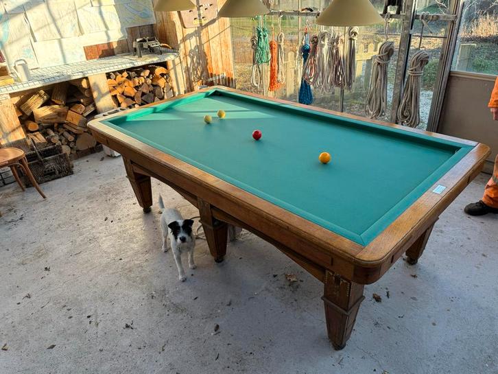 Verwarmd Biljart - Perfect voor de Liefhebber!, Sport en Fitness, Biljarten en Poolen, Gebruikt, Biljarttafel, Ophalen