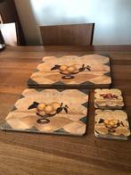 Vintage Pimpernel Lemon placemats en onderzetters, Ophalen of Verzenden, Zo goed als nieuw, Bord