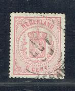 Nederland 1869 nr 16 Wapenzegel, Postzegels en Munten, Postzegels | Nederland, T/m 1940, Ophalen, Gestempeld
