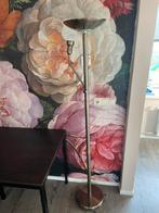 Zilveren vloerlamp met leeslamp, Ophalen of Verzenden, Zo goed als nieuw, Metaal, 150 tot 200 cm