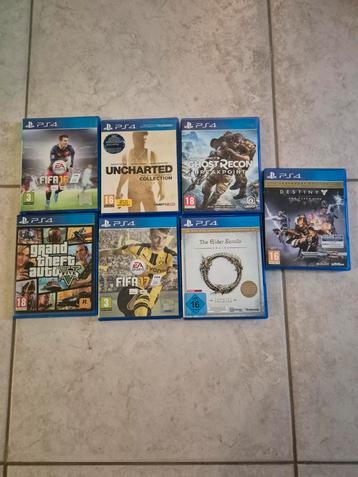 PS4/PS5 Spellen Collectie: FIFA, Uncharted, GTA V & Meer! beschikbaar voor biedingen