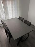 Eettafel met 4 stoelen, Ophalen, Gebruikt, 100 tot 150 cm, Vier personen