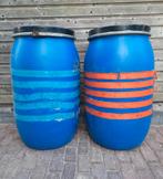 Twee kunststof vaten te koop, Tuin en Terras, Regentonnen, Ophalen, Gebruikt