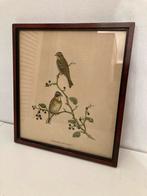 Vintage Vogels Print - H. Obdeyn, Enschede, Antiek en Kunst, Kunst | Etsen en Gravures, Ophalen of Verzenden