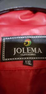 Rood leren jas maar XXL maat 40/42 merk jolema, Verzenden, Zo goed als nieuw, Maat 46/48 (XL) of groter, Rood