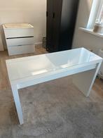 Malm Toilettafel ikea, Huis en Inrichting, Tafels | Kaptafels, Ophalen, Gebruikt, Hout