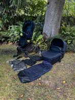 Cybex Priam 3in1 kinderwagen/buggy, Blauw, zwart onderstel, Gebruikt, Combiwagen, Verstelbare duwstang, Ophalen