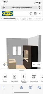 UNIEK / Design Keuken IKEA 3m10 met losse muur eiland 1m40, Huis en Inrichting, Keuken | Complete keukens, Ophalen, Nieuw, Enkelwandige keuken