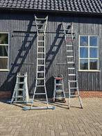 6x aluminium professionele vouwladder ladder 4x4 treden, Doe-het-zelf en Verbouw, Ladders en Trappen, Ophalen, Nn, Gebruikt, Ladder