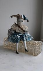 Porseleinen harlekijn popje., Verzamelen, Ophalen of Verzenden, Gebruikt, Pop