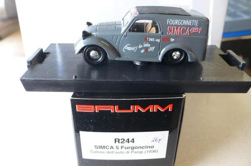 simca 5 fourgonette -brumm r244  1/43, Hobby en Vrije tijd, Modelauto's | 1:43, Nieuw, Auto, Overige merken, Verzenden