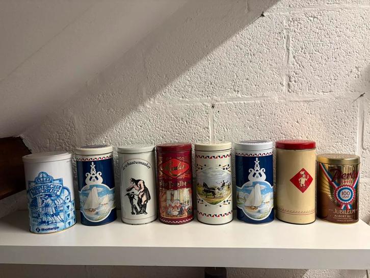 Diverse vintage beschuitbussen nieuwstaat!!, Verzamelen, Blikken, Zo goed als nieuw, Overige, Ophalen of Verzenden