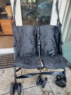 Tweeling buggy zwart, Ophalen, Gebruikt, Kinderwagen of Buggy