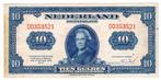 10 gulden 4-2-1943 Wilhelmina, Postzegels en Munten, Bankbiljetten | Nederland, Ophalen of Verzenden, 10 gulden, Los biljet