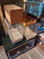 Verschillende vogel kooien, Dieren en Toebehoren, Vogels | Hokken en Kooien, Ophalen of Verzenden, Zo goed als nieuw, Hout, Vogelkooi