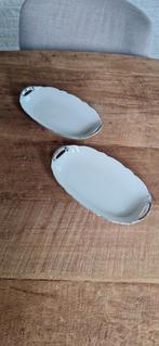 Serveerschalen porselein zilver voor Beleg of Andere Dingen, Antiek en Kunst, Ophalen