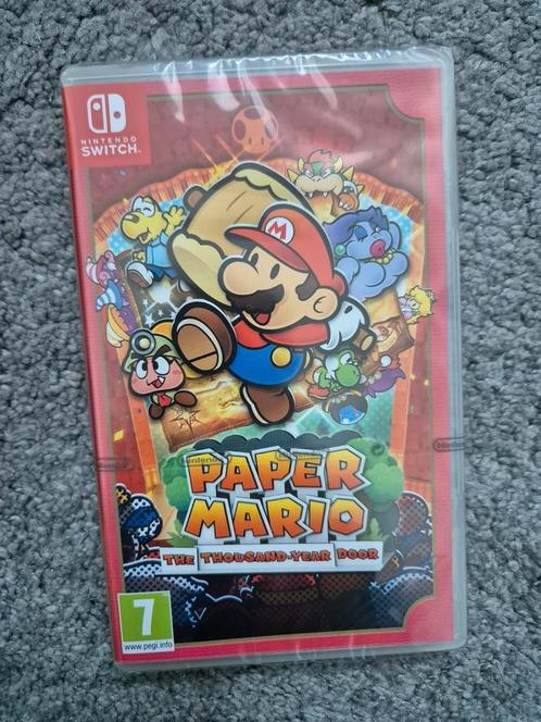 Paper Mario: The Thousand-Year Door - Nieuw in Seal, Spelcomputers en Games, Games | Nintendo Switch, Nieuw, 1 speler, Vanaf 7 jaar