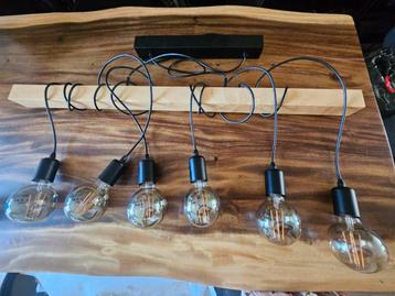 Industriële hanglamp met 6 dimbare design ledlampen beschikbaar voor biedingen