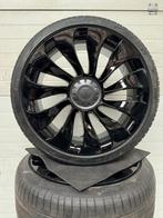 DEMO 21’’ TESLA MODEL Y BLACK VELGEN ZOMERBANDEN ORIGINEEL T, Auto-onderdelen, Banden en Velgen, Gebruikt, 255 mm, -, -