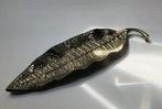 Mooi zilverkleurig metalen blad, decoratie stuk, Ophalen of Verzenden