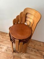 Vintage Bruno Rey stoelen leren zitting, Ophalen of Verzenden, Zo goed als nieuw