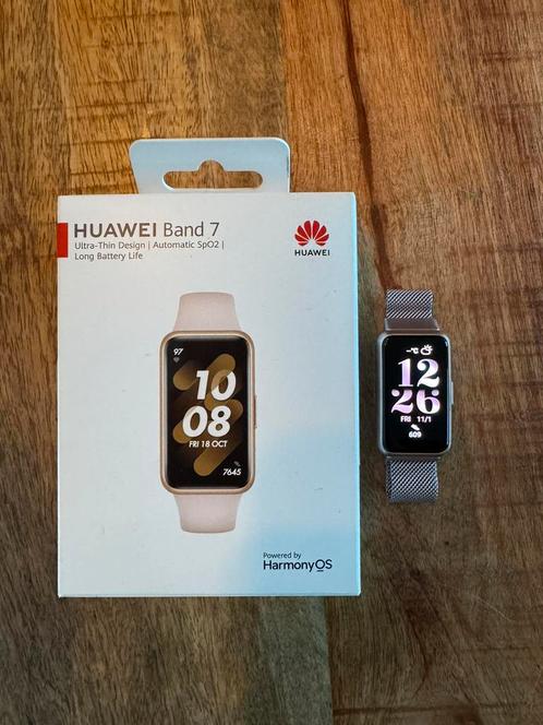 Huawei band 7 smartwatch, Sieraden, Tassen en Uiterlijk, Smartwatches, Zo goed als nieuw, iOS, Zwart, Afstand, Conditie, GPS, Hartslag