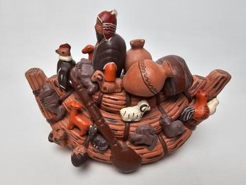 # Noach's Ark Keramiek Sculptuur - Peru beschikbaar voor biedingen