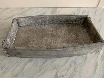 Houten dienblad tray Grijs handgreepjes Decoratief beschikbaar voor biedingen