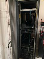 19 inch rack met Dell servers, Computers en Software, Serverkasten, Ophalen of Verzenden, Gebruikt, Geperforeerd