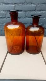 Vintage grote glazen apothekerspotten met stop, Antiek en Kunst, Ophalen of Verzenden