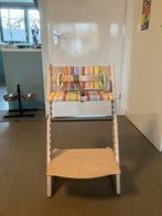 Trip trap meegroei stoel met kinderstoel set + 4 kussen sets, Stoelverkleiner, Gebruikt, Meegroeistoel, Ophalen
