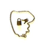 Louis Vuitton LV Gold Chain with Lock, Goud, Goud, Zo goed als nieuw, Verzenden