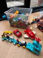 Volle doos met Duplo - auto’s, vliegtuigen etc, Verzenden, Zo goed als nieuw