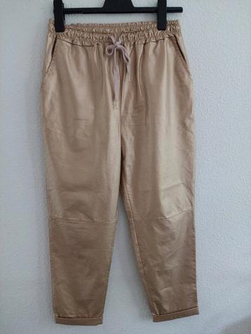 Broek lang95cm G.Ricceri  L  goudkleur 50%viscose 3xGedragen beschikbaar voor biedingen