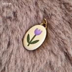 Bedel rvs hanger stainless steel charm tulip tag bloem tulp, Overige merken, Overige materialen, Verzenden, Nieuw