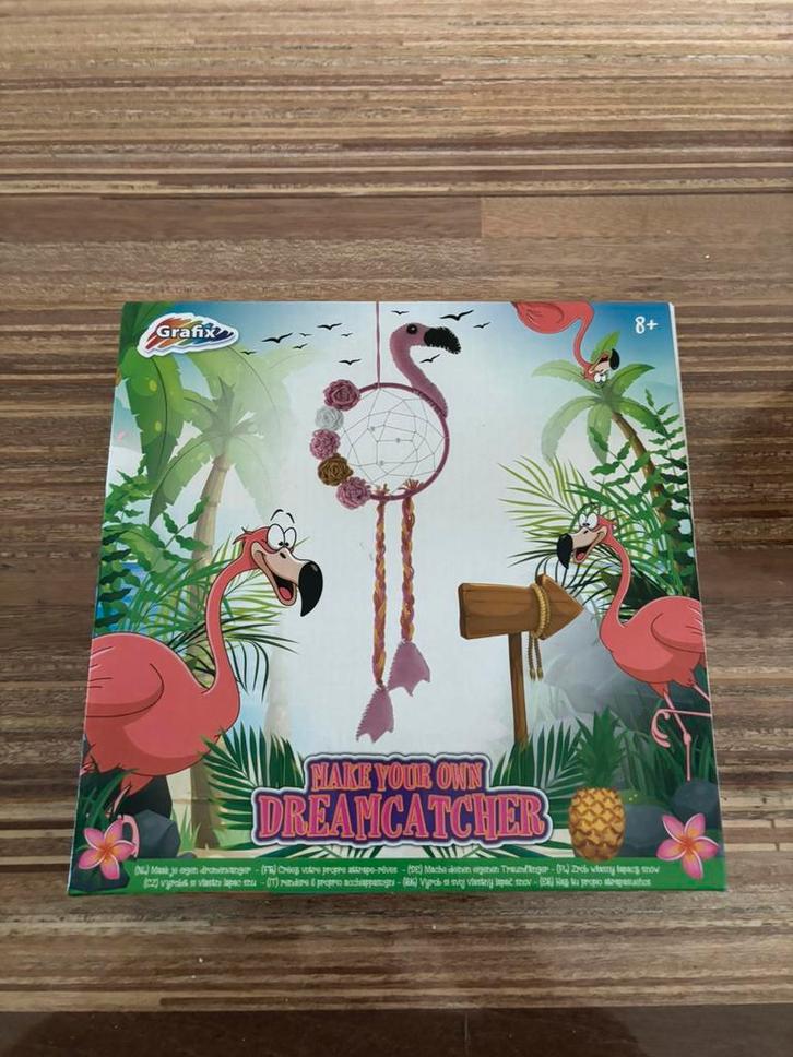 Maak je eigen dromenvanger-flamingo van Grafix, Hobby en Vrije tijd, Knutselen, Nieuw, Knutselwerk, Ophalen of Verzenden