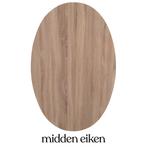NIEUW ovaal blad - kleur MIDDEN EIKEN, Niet ingevuld, Nieuw, Niet ingevuld, Niet ingevuld
