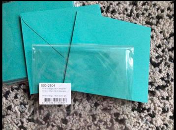 Dieper blauw/groene enveloppen (50 stuks €5,00) beschikbaar voor biedingen