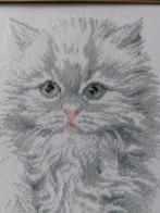 Geborduurde Poes (Sint-Kerst kado), Huis en Inrichting, Ophalen of Verzenden