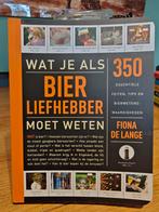Fiona de Lange - Wat je als bierliefhebber moet weten, Ophalen of Verzenden, Zo goed als nieuw, Fiona de Lange