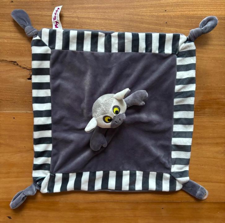 Knuffel/speendoekje ringstaartmaki (Z.G.A.N), Kinderen en Baby's, Kraamcadeaus en Geboorteborden, Zo goed als nieuw, Kraamcadeau