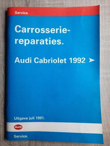 Werkplaatsboek Audi 80  Cabrio Carrosserie reparaties beschikbaar voor biedingen