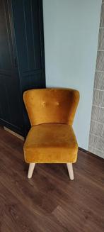 Fauteuil okergeel, Huis en Inrichting, Fauteuils, Ophalen, 75 tot 100 cm, Zo goed als nieuw, Stof