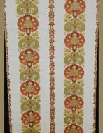 13968 Barok behang roest groen bloemen retro jaren 70 swiet, Huis en Inrichting, Verzenden, Minder dan 10 m², Wit